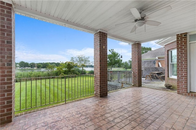 1938 Lancing Crest Ln, Chesapeake, VA 23323 - view of patio / terrace with a ceiling fan