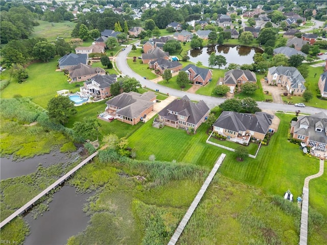 1938 Lancing Crest Ln, Chesapeake, VA 23323 - aerial view of property and surrounding area featuring a nearby body of water and nearby suburban area