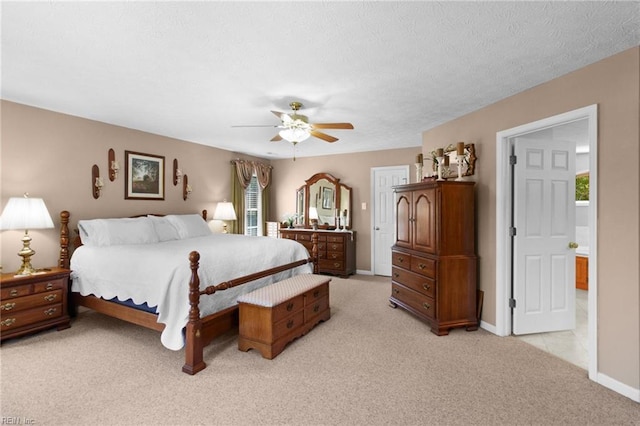 203 Vixen Ct, Yorktown, VA 23693 - bedroom featuring light carpet and a ceiling fan