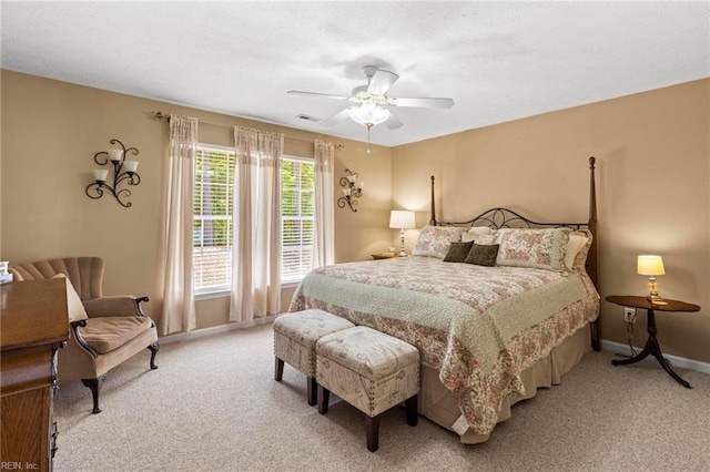203 Vixen Ct, Yorktown, VA 23693 - bedroom featuring light carpet and a ceiling fan