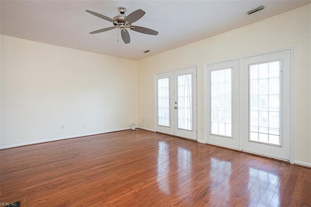 751 S Lake Cir, Chesapeake, VA 23322 - spare room with wood finished floors and ceiling fan