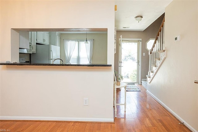 751 S Lake Cir, Chesapeake, VA 23322 - foyer entrance featuring wood finished floors and stairs