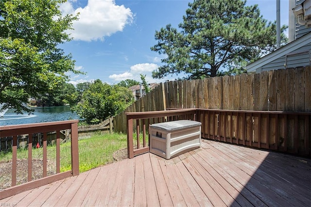 751 S Lake Cir, Chesapeake, VA 23322 - deck featuring a water view