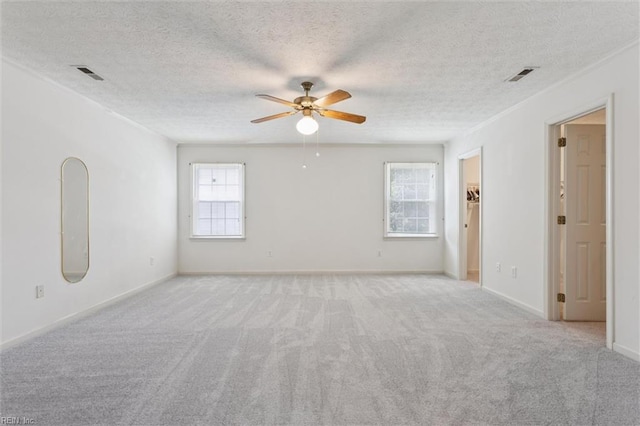 104 Hounds Chase Chase, Yorktown, VA 23693 - spare room featuring a ceiling fan, light colored carpet, and a textured ceiling