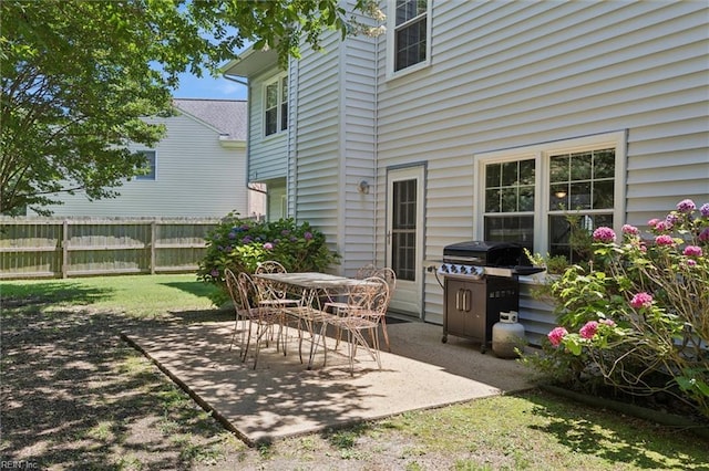 104 Hounds Chase Chase, Yorktown, VA 23693 - view of patio / terrace featuring grilling area and outdoor dining area