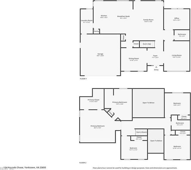104 Hounds Chase Chase, Yorktown, VA 23693 - view of room layout