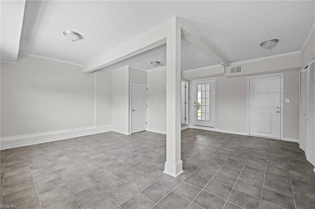 3012 Camelot Blvd, Chesapeake, VA 23323 - foyer entrance with crown molding and tile patterned flooring