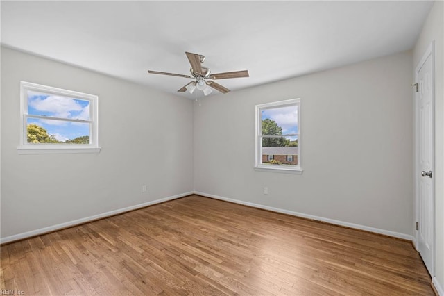 3012 Camelot Blvd, Chesapeake, VA 23323 - spare room with ceiling fan and wood finished floors