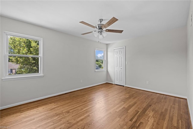 3012 Camelot Blvd, Chesapeake, VA 23323 - empty room featuring ceiling fan and wood finished floors
