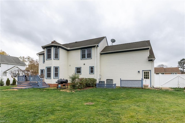 520 Foxgate Quarter Quarter, Chesapeake, VA 23322 - back of house featuring a wooden deck