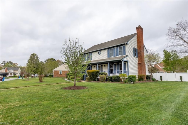 520 Foxgate Quarter Quarter, Chesapeake, VA 23322 - view of front of house with a porch and a chimney