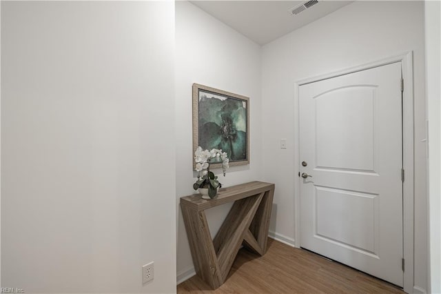 202 Oxford Ave Unit 46-1, Smithfield, VA 23430 - doorway with light wood-type flooring and baseboards
