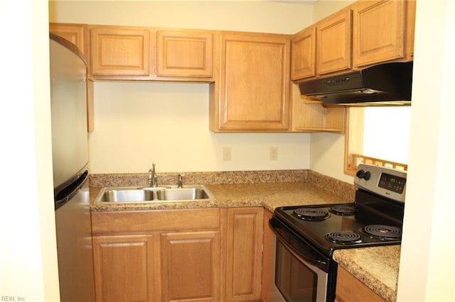 27 Sally Ann Pl, Newport News, VA 23602 - kitchen with appliances with stainless steel finishes, under cabinet range hood, and light countertops