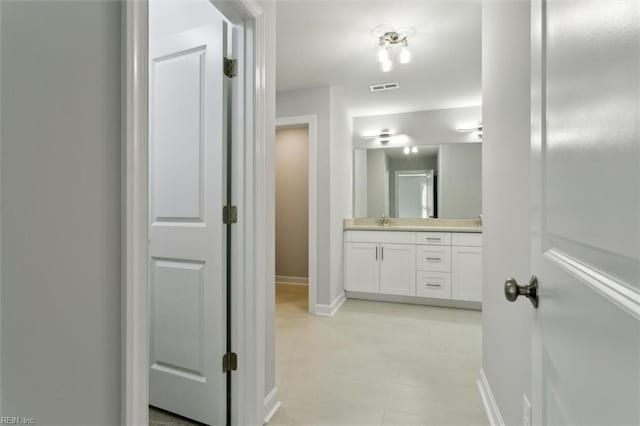 461 Joy Dr, Hampton, VA 23666 - bathroom featuring vanity and baseboards