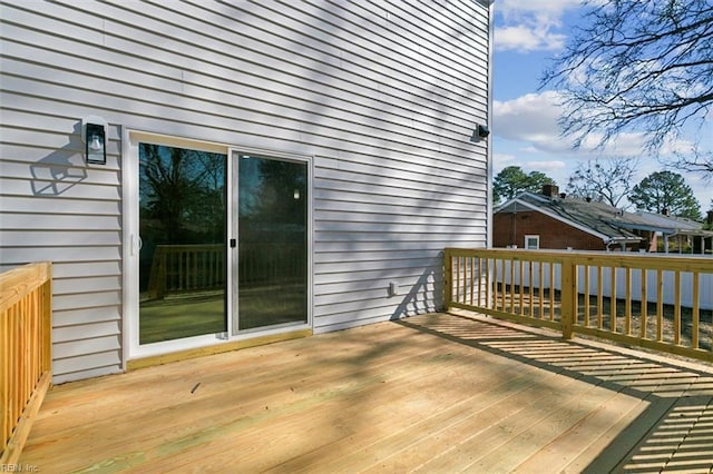 461 Joy Dr, Hampton, VA 23666 - view of wooden deck