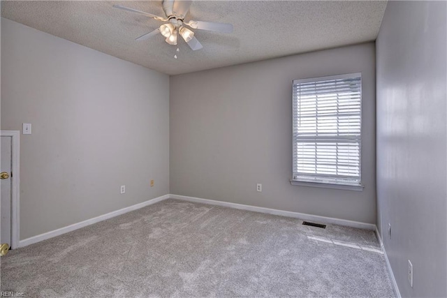 3957 Driftwood Way, Williamsburg, VA 23188 - unfurnished room with a textured ceiling, carpet floors, and a ceiling fan