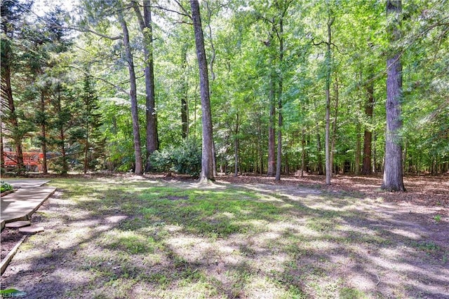 3957 Driftwood Way, Williamsburg, VA 23188 - view of yard with a wooded view
