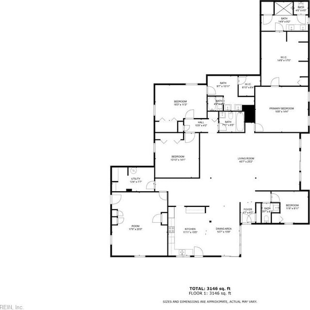 1320 Clay St, Franklin, VA 23851 - view of room layout