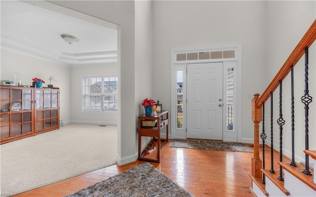 2008 Hopi Ct, Virginia Beach, VA 23464 - foyer entrance with stairway and hardwood / wood-style flooring
