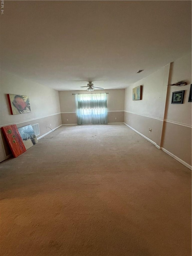 7656 The Points Pl, Gloucester Point, VA 23062 - unfurnished room featuring a ceiling fan and carpet floors