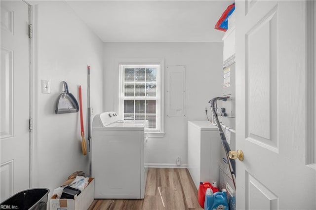 24 Saint Albans Dr, Hampton, VA 23669 - laundry room featuring separate washer and dryer and light wood-style floors