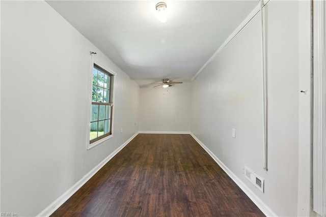 2007 Winfree Rd, Hampton, VA 23663 - spare room with wood finished floors and a ceiling fan