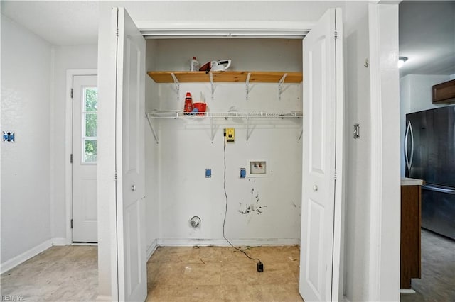 3559 Brest Ave, Norfolk, VA 23509 - laundry area featuring washer hookup and baseboards