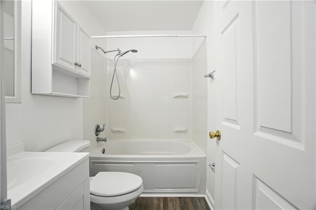3559 Brest Ave, Norfolk, VA 23509 - full bathroom with vanity, wood finished floors, and shower / washtub combination