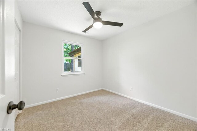 1409 Amberley Forest Rd, Virginia Beach, VA 23453 - carpeted spare room featuring baseboards and ceiling fan