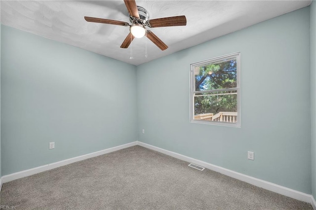 1003 Douglas Ave, Portsmouth, VA 23707 - spare room with ceiling fan and carpet