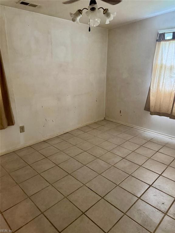 2609 Harling Dr, Chesapeake, VA 23325 - empty room featuring a ceiling fan and light tile patterned flooring