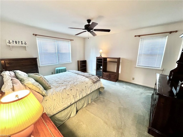 600 Cambria Ct, Virginia Beach, VA 23455 - carpeted bedroom with baseboards and a ceiling fan