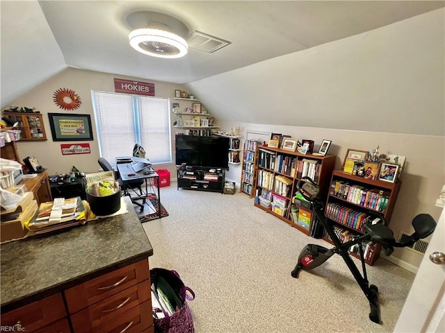 600 Cambria Ct, Virginia Beach, VA 23455 - carpeted office featuring lofted ceiling