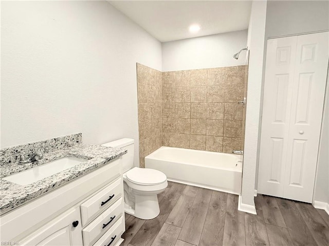 200 W Ocean Ave, Norfolk, VA 23503 - bathroom featuring vanity, wood finished floors, a closet, and tub / shower combination