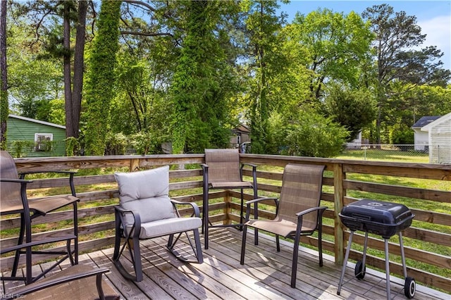 316 A Pocahontas Ave, Franklin, VA 23851 - deck featuring area for grilling