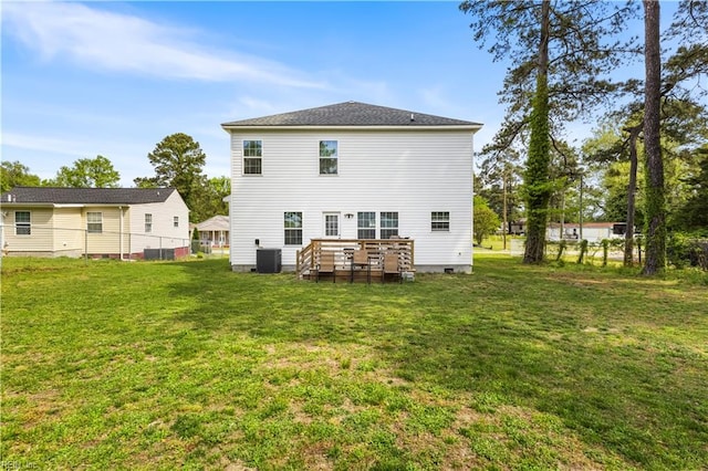 316 A Pocahontas Ave, Franklin, VA 23851 - back of house featuring a wooden deck