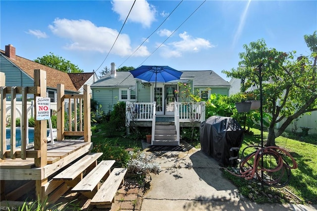 139 Chancellor Rd, Hampton, VA 23661 - view of front of property featuring a deck and a community pool