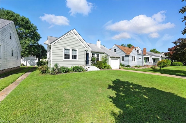 139 Chancellor Rd, Hampton, VA 23661 - view of front facade featuring an attached garage, a front lawn, and driveway