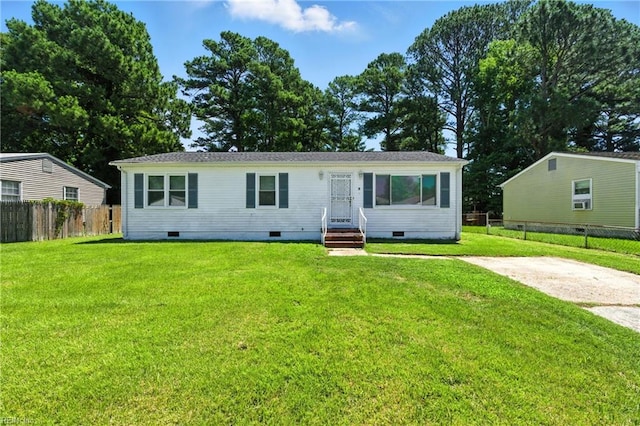 10 Watts Dr, Hampton, VA 23666 - view of front facade with crawl space