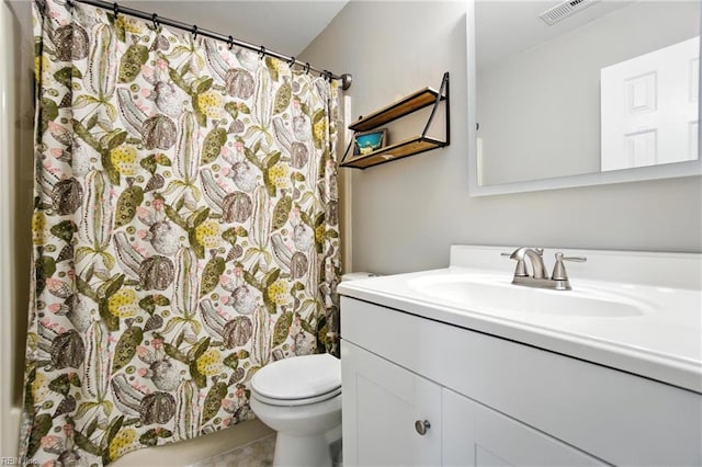 1245 Bells Mill Rd, Chesapeake, VA 23322 - full bath with vanity, curtained shower, and tile patterned flooring