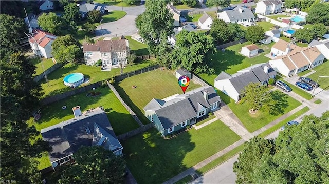 1245 Bells Mill Rd, Chesapeake, VA 23322 - aerial view of property and surrounding area with nearby suburban area