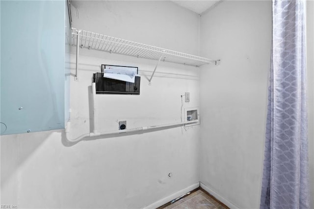 5012 Thatcher Way, Virginia Beach, VA 23456 - washroom featuring hookup for an electric dryer, washer hookup, and tile patterned flooring