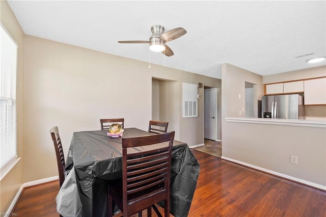 5012 Thatcher Way, Virginia Beach, VA 23456 - dining area featuring wood finished floors, plenty of natural light, and a ceiling fan