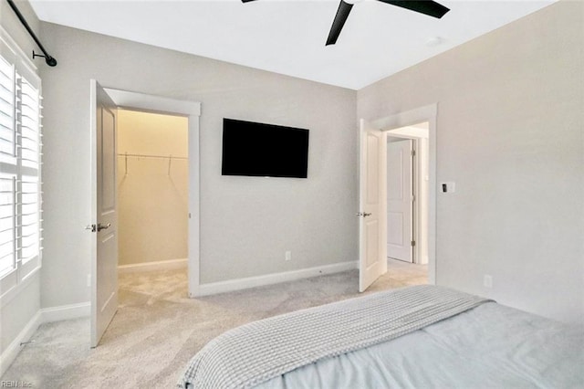 113 Saint Andrews, Smithfield, VA 23430 - bedroom with light colored carpet and ceiling fan