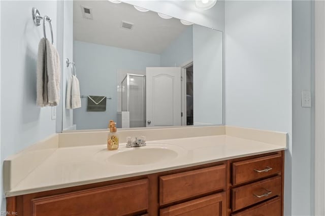 507 Marsh Hawk Trl, Carrollton, VA 23314 - bathroom featuring vanity and a stall shower