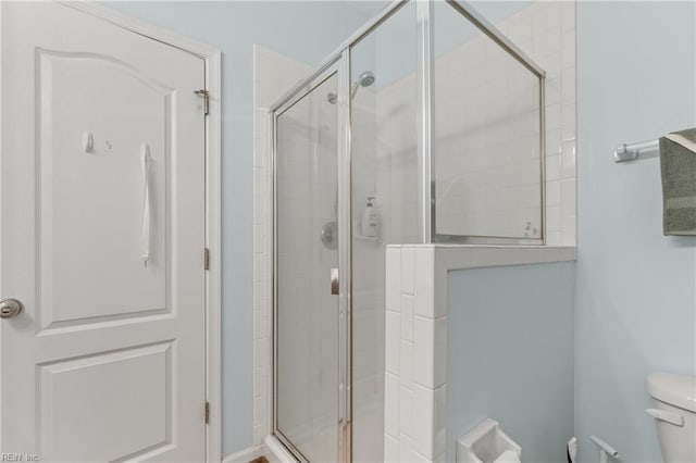 507 Marsh Hawk Trl, Carrollton, VA 23314 - bathroom featuring a shower stall and toilet