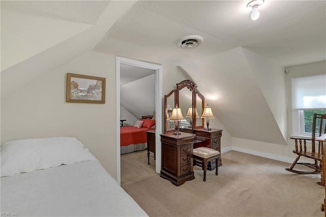 8579 Farys Mill Rd, Gloucester, VA 23061 - bedroom featuring light carpet and lofted ceiling