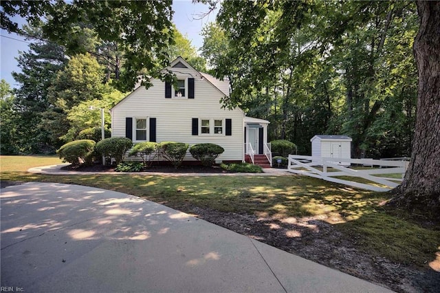8579 Farys Mill Rd, Gloucester, VA 23061 - view of front facade featuring a storage unit and entry steps