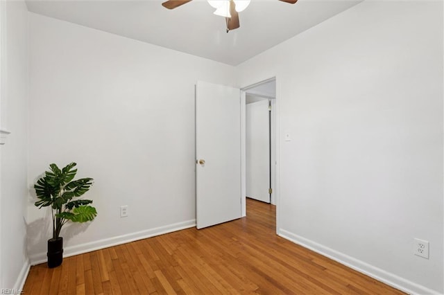 2734 Jamestown Ave, Hampton, VA 23661 - empty room with ceiling fan and light wood-type flooring