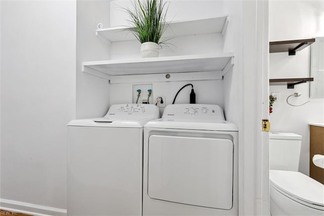 2734 Jamestown Ave, Hampton, VA 23661 - washroom with washing machine and clothes dryer